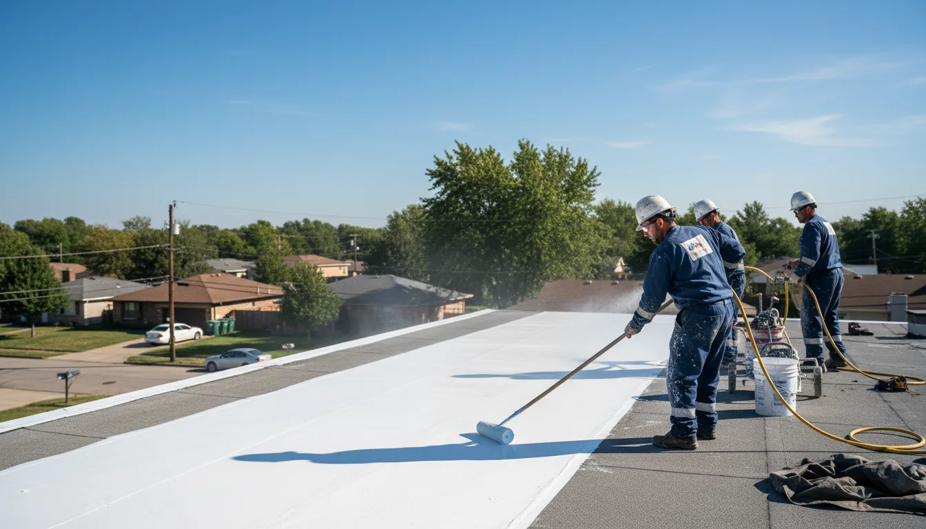 Commercial roof coating in Whitesboro, TX near me